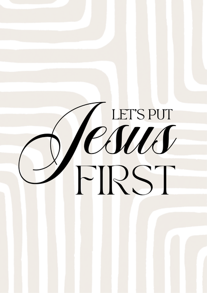 Affiche JESUS FIRST