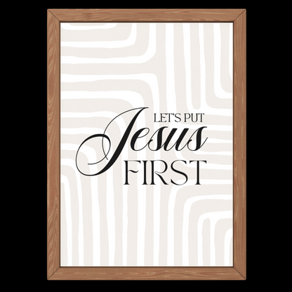 Affiche JESUS FIRST