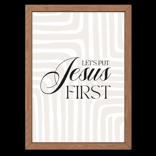 Affiche JESUS FIRST